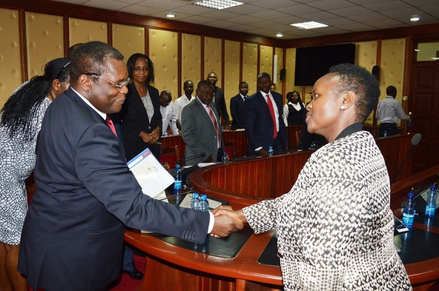 Speaker Lusaka hosts Machakos Assembly Board on Chamber Benchmark Visit
