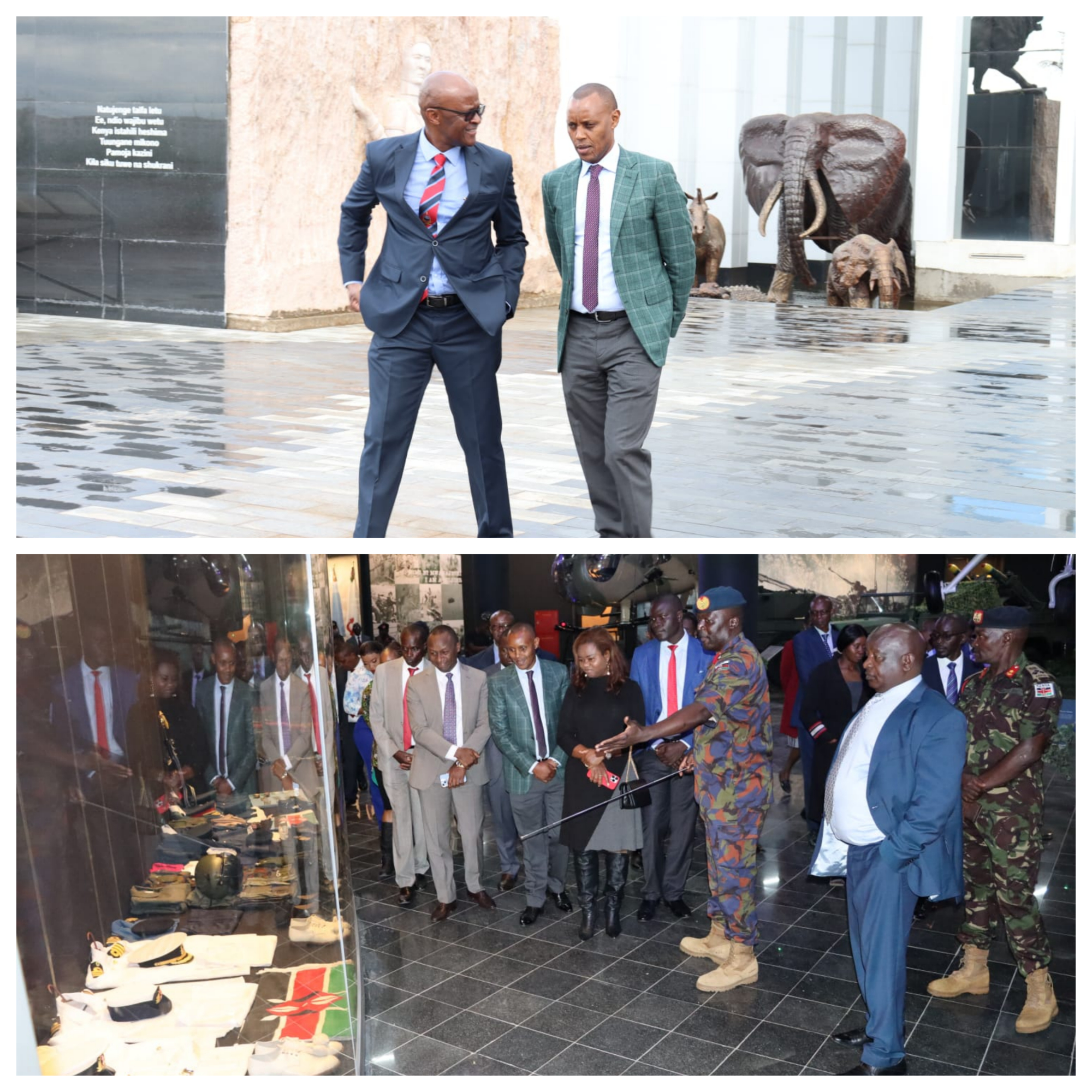 DEFENCE  COMMITTEE TOURS UHURU GARDENS