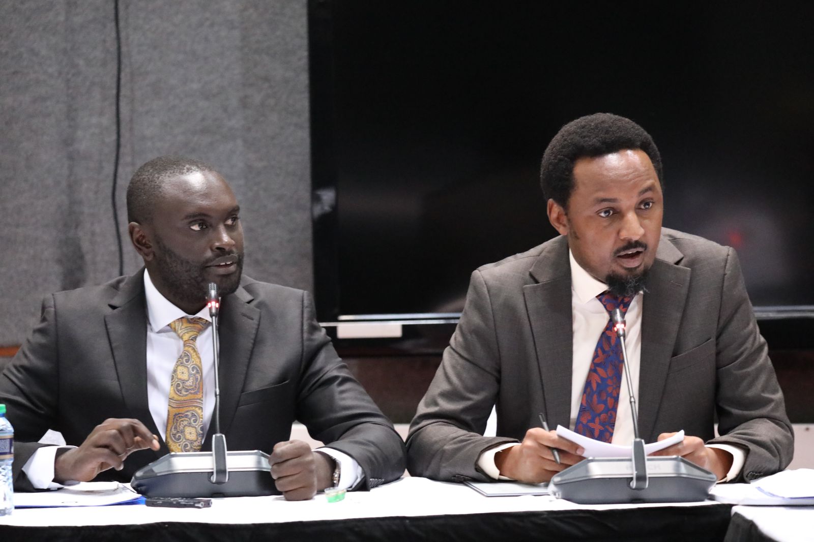 CABINET SECRETARIES KIPCHUMBA MURKOMEN, PENINAH MALONZA AND SOIPAN TUYA APPEAR BEFORE SENATE JOINT COMMITTEES ON LANDS AND ROADS