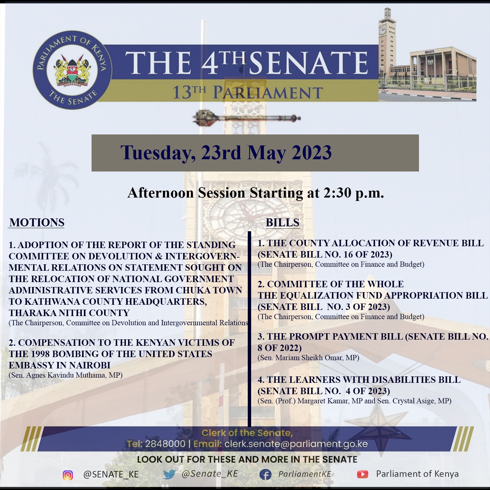 Senate Plenary 23rd May 2023