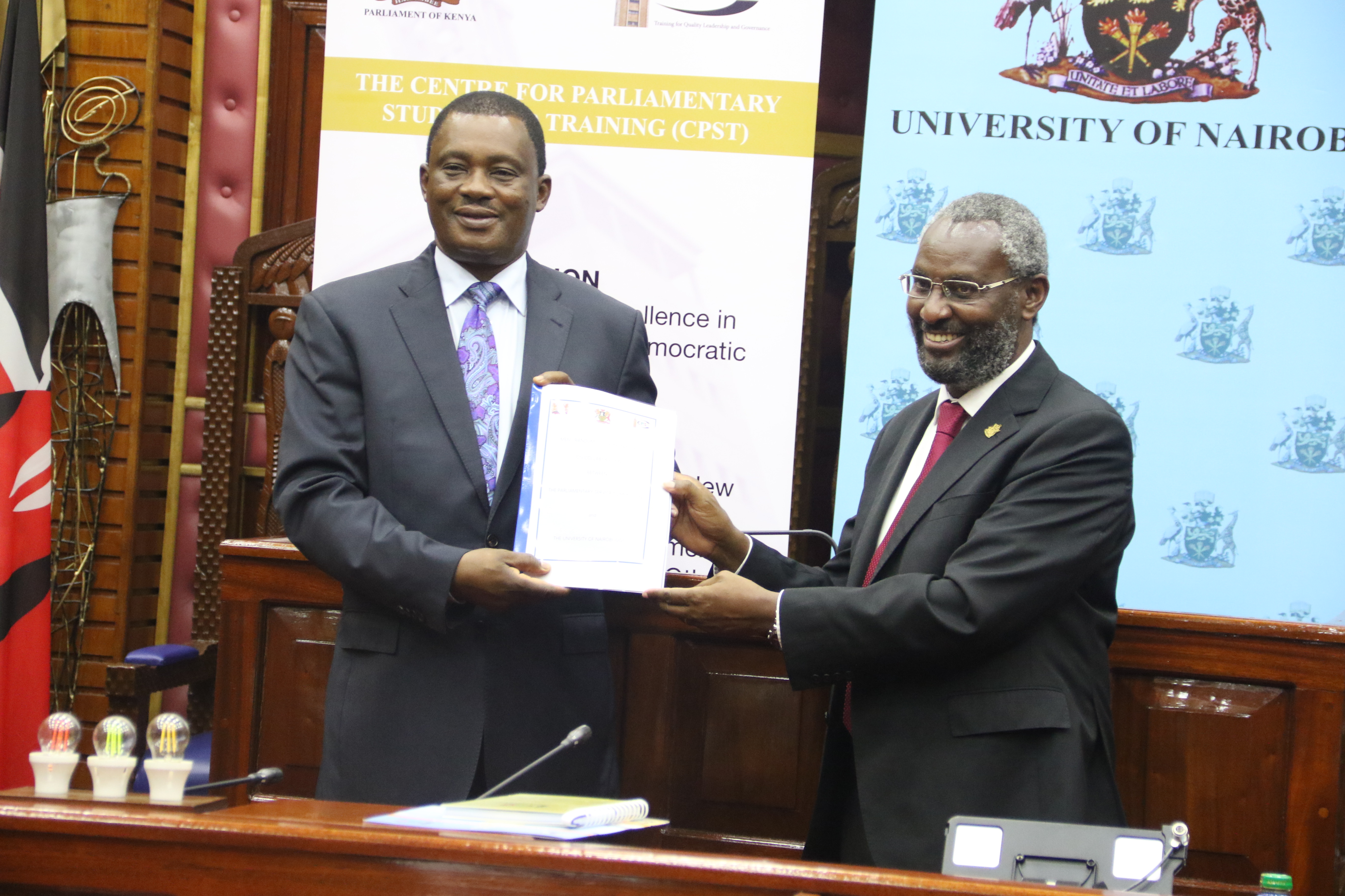 Parliament partners with the University of Nairobi to build capacity for MPs and staff