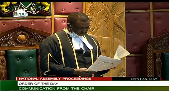 HON. MUTURI, SPEAKER NA