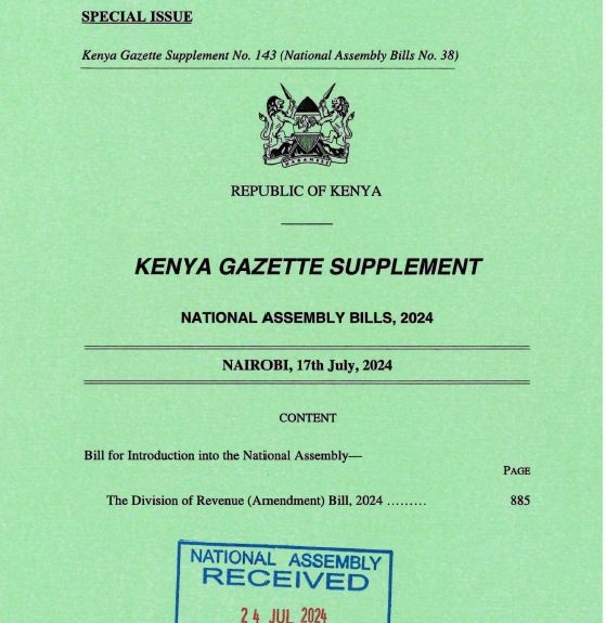 Division of revenue Bill