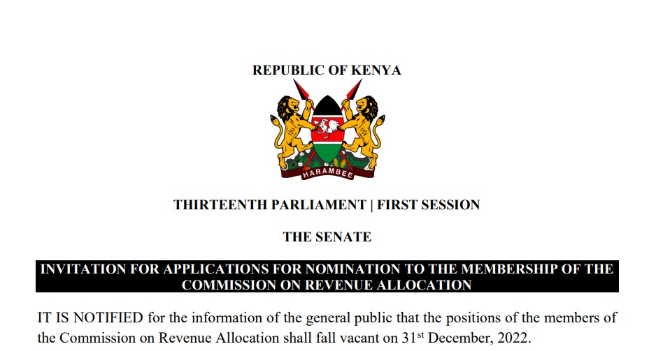 Senat news advert