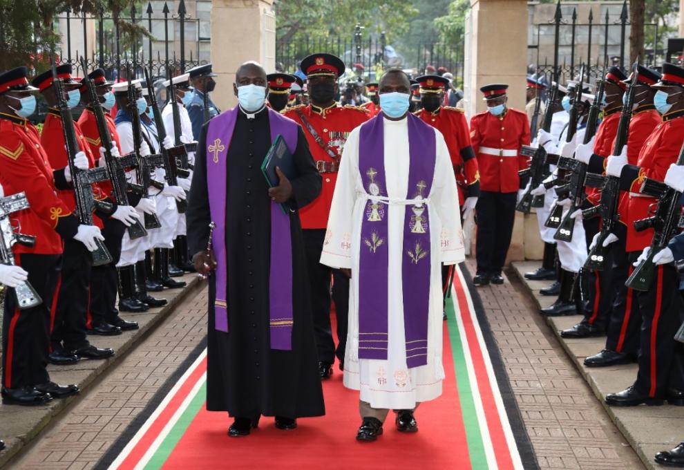 President Uhuru Kenyatta leads the nation in paying respects to the  former President Mwai Kibaki, in Parliament