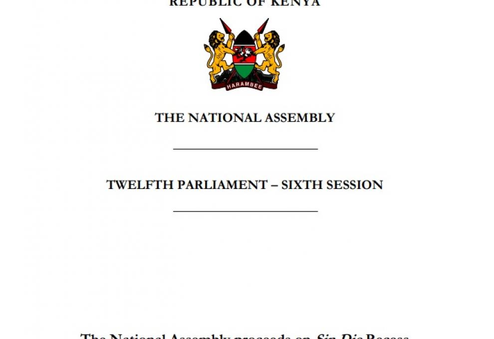 The National Assembly proceeds on Sin Die Recess