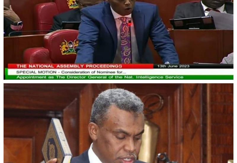 HE NATIONAL ASSEMBLY  APPROVES NOORDIN HAJI FOR APPOINTMENT AS NATIONAL INTELLIGENCE SERVICE BOSS
