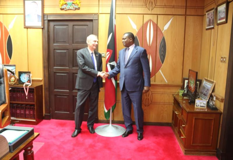 Speaker Muturi and Robert Godec