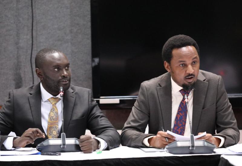CABINET SECRETARIES KIPCHUMBA MURKOMEN, PENINAH MALONZA AND SOIPAN TUYA APPEAR BEFORE SENATE JOINT COMMITTEES ON LANDS AND ROADS