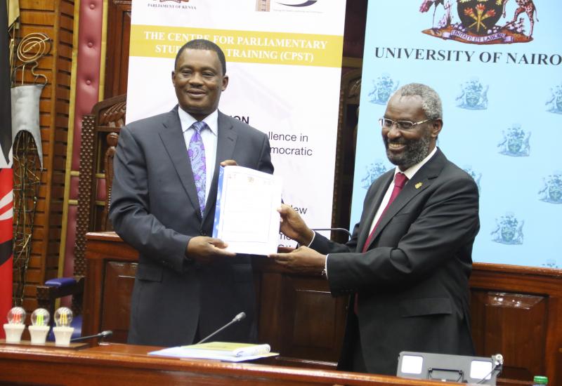 Parliament partners with the University of Nairobi to build capacity for MPs and staff