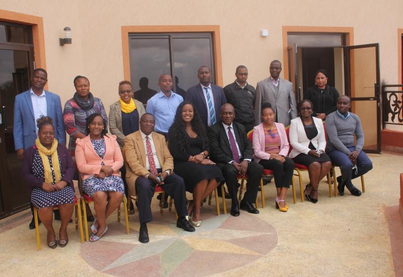 SLO, Ms. Margaret Igane with the County Assembly of Makueni HOD's