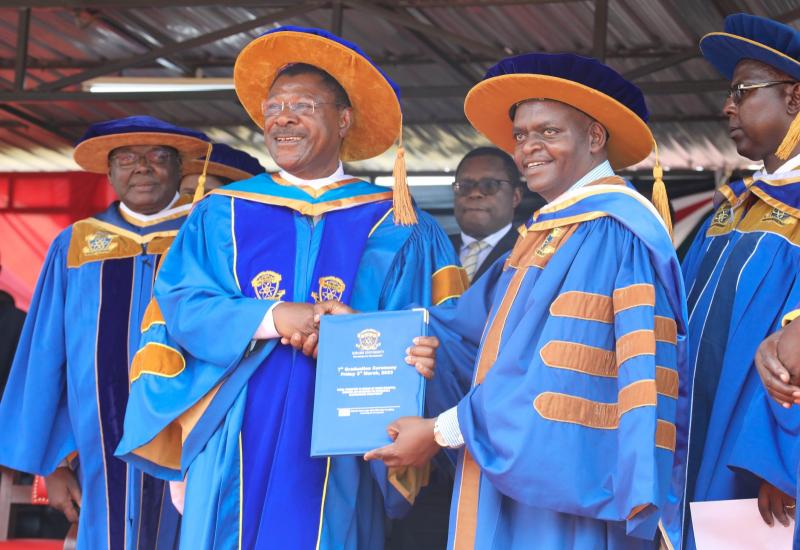 SPEAKER MOSES WETANG’ULA CONFERRED WITH A HONORARY DEGREE