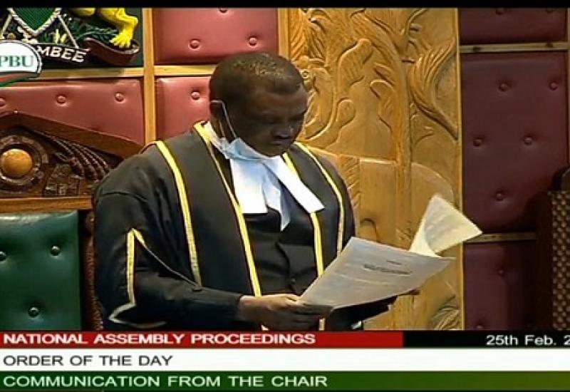 HON. MUTURI, SPEAKER NA