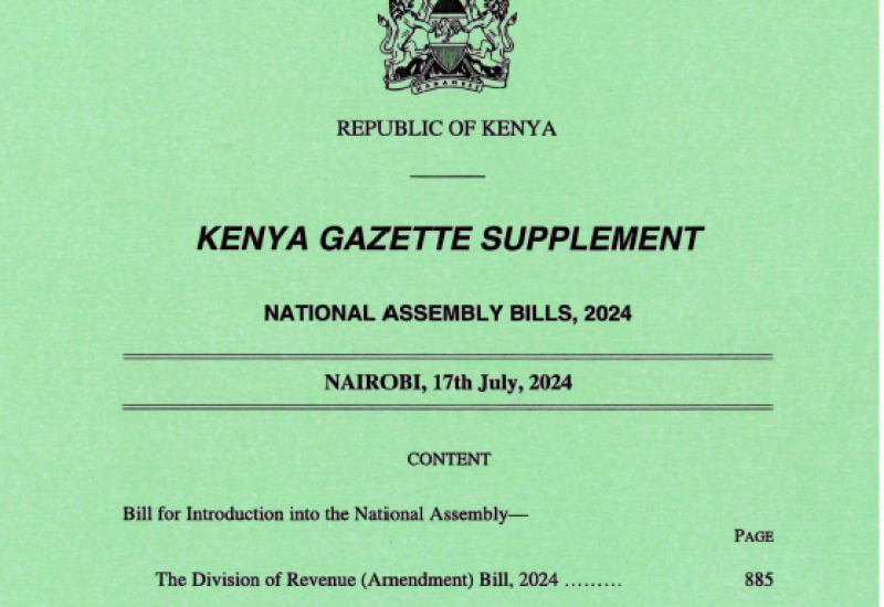 Division of revenue Bill