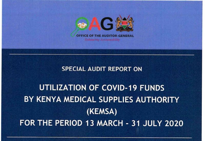 SPECIAL AUDIT REPORT ON UTILIZATION OF COVID -19 FUNDS BY KEMSA