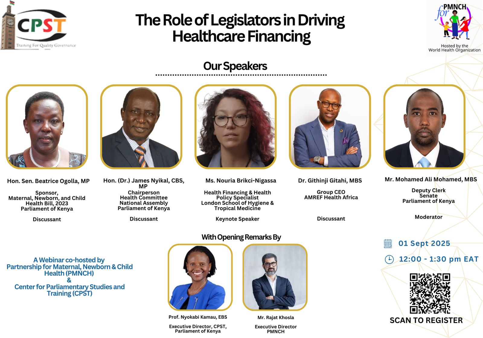 WEBINAR ALERT: THE ROLE OF LEGISLATORS IN DRIVING HEALTHCARE FINANCING 