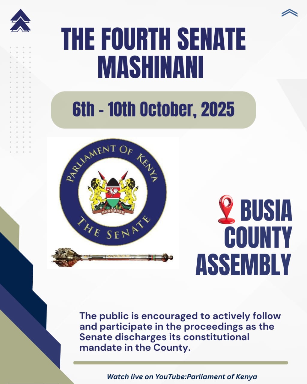 THE FOURTH SENATE MASHINANI 