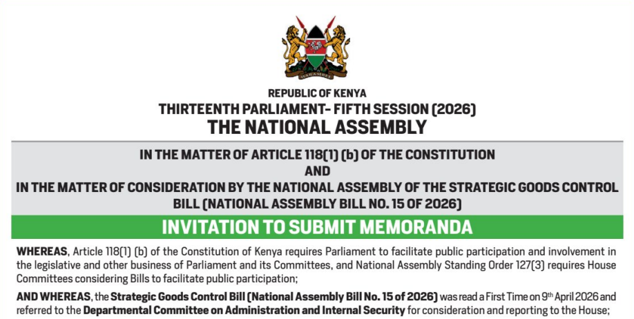 SUBMISSION OF MEMORANDA