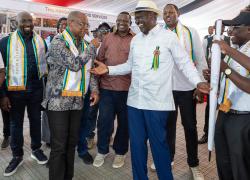 President Ruto at the PSC Stand 